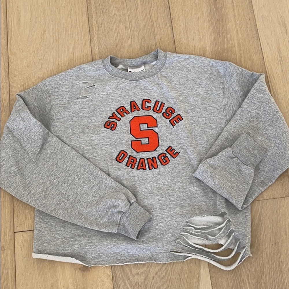 champion gray crew neck